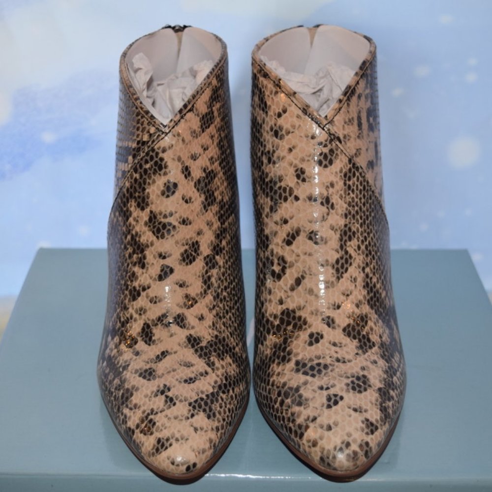 Seychelles Python-Embossed Leather Bootie 8 - Picture 9 of 13